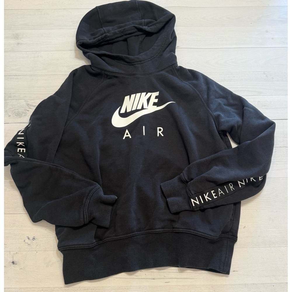 Nike air women's black hooded sweatshirt size medium